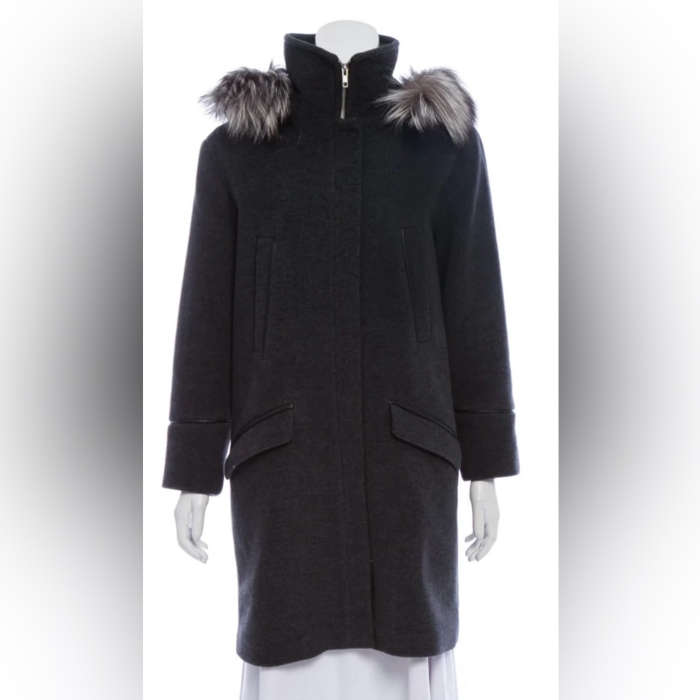 Sandova wool coat grey size small